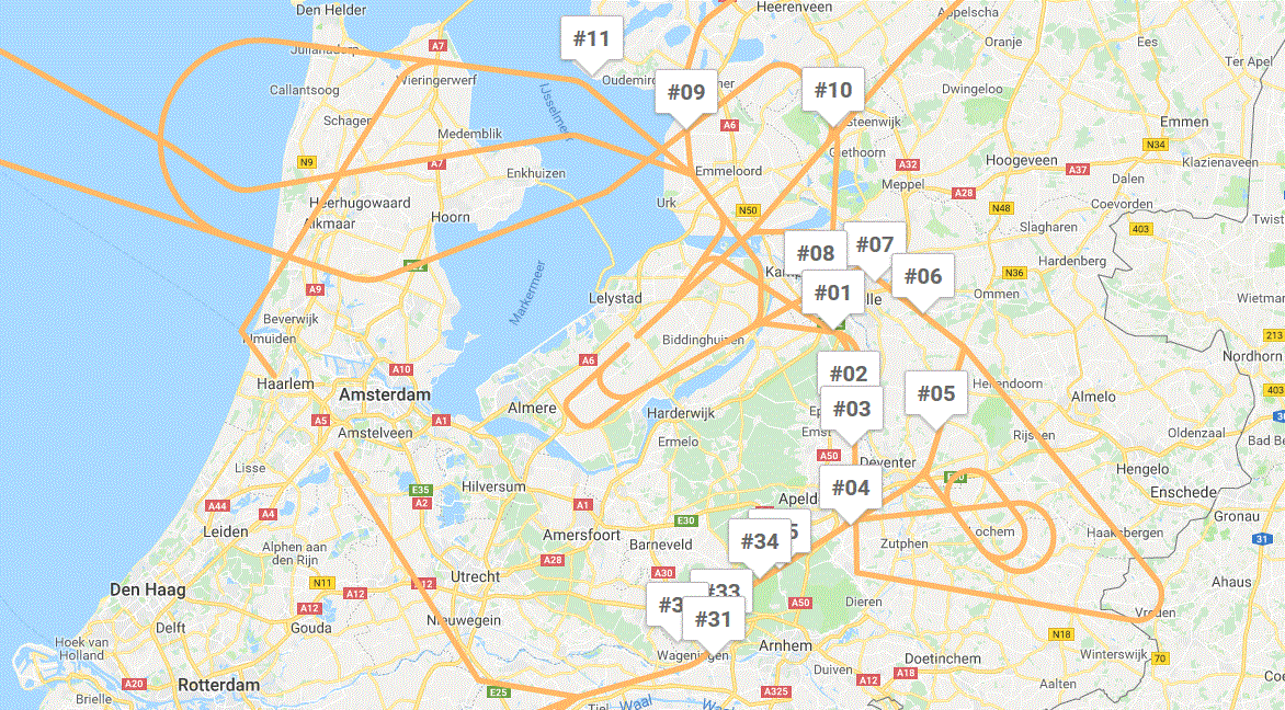 Results experience flight Lelystad Airport